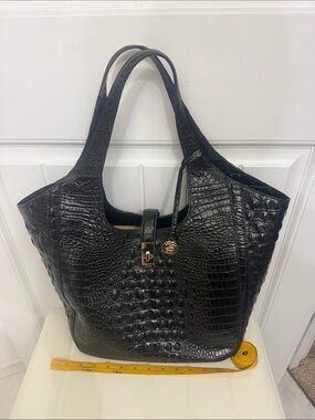 Authentic Brahmin Black Large Purse